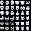 DIY blank mask vit cosplay kostym party mask för masquerade cosplay fest halloween jul barn mask