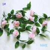 Artificial Rose Flower Vines Wedding Decorations Silk Rose Wisteria Flower Rattan Home Garden Diy Garland Party Table Centerpiece 8088186