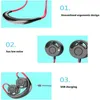 Bradeeless Electric Wentylatory Przenośny wentylator USB Ładowanie Ręcznie Darmowe Osobiste Mini Sport Neckfan 3 Prędkości regulowane do podróży na zewnątrz