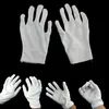 Mode-1 Paar Volwassen White Handschoenen Katoenen Shuffle Dance Sieraden Zorg Performance Halloween Party Magician Magic Show Unisex Glove H9