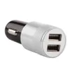 Dual Usb Ports Car Charger Alloy Metal Universal 2.1A chargers Power Adapters For iphone 11 12 14 15 Pro max 13 samsung Pc Mp3 Gps S1 with box