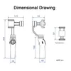 3-Achsen-Gimbal-Stabilisator für Smartphone-Kamera-Video-Handy mit Stativ. Kostenloser Versand