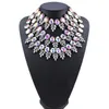 Wholesale-designer luxury very glittering exaggerated full rhinestone crystal multi layers collar choker statement necklace for woman