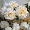 7pcs / many single artificial peony branch silk flowers for party party family wedding decoration fake flowers Diy floral wedding wall