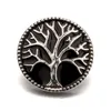 New Tree of Life Enamel Ginger Snap DIY Jewelry Fit 18MM Snap Button Charm bracelet Necklace Noosa Jewelry in bulk