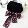 ribbon bow tie scarf women's neckwear warm winter collar imitate Rabbit Hair Scarves accessory 2pcs/lot