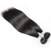 Extensiones de pelo liso brasileño con cierre, Color Natural, 1028 pulgadas, 34 mechones con cierre de encaje 2x6, cabello humano Remy exte8137603