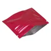 200 шт. / лот 7.5*6 см алюминиевая фольга молния замок упаковка мешок мешок Mylar Self Seal вакуумная молния фольга сумки для хранения пищевых продуктов Термоуплотнение пакет