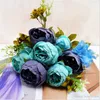 Style européen faux artificiel Peony Silk Party décorative fleurs pour la maison du bureau de mariage de l'hôtel Decor Rose Flowers Al09