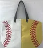 Outdoor Beach Bag Sport Canvas Handtassen Softball Baseball Tote Football Shouder Tassen Meisje Volleyball Teen Opbergzakken