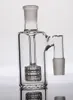 90 graders Matrix Perkolator vattenpipor Glas Ash Catcher 14 mm 18 mm 4,8 tum Tjock Pyrex Clear Bubbler