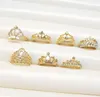 2020 Hot sales Crystal Crown ring alloy silver Gold plated ring Hybrid models Mixed size Lady/girl Fashion ring Mixed style 50pcs/lot