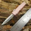Mict halotf mini black Dorp D2 tanto blade single action fixed blade folding Pocket Knife Survival autotf Knives Xmas gift Adul2957