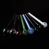 4inch Smoking Pipes Clear Colorful Pyrex Glass transparent Oil Burner Tube 12cm 10cm 16.5cm Tobcco Herb Burning Nail Tips Smoking Accessories