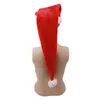 Christmas Decorations Santa Claus Hat For Home 2021 Navidad Velvet Red Cap Costume Adult Children Long Style Cap1