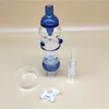 Collettore di nettare da 14,7 cm con punte in titanio Vetro per unghie in ceramica al quarzo Dab Water Bong Concentrato Tubi a mano in paglia 5 colori Scegli