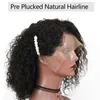 wigs for women brazilian 13x6 bob lace front wigs pre plucked with baby hair curly 150 black lace wig2787200