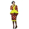 spring New african skirt suits Dashiki women elegant lady casual set femme Bazin Riche cotton plus size two pieces BRW WY2203