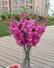 Gladiolus-Blume aus Seide (7 Köpfe/Stück), künstliche Schwertlilie für Hochzeit, Party, Tafelaufsatz, künstliche dekorative Blumen, 80 cm, 12 Stück