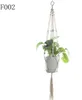 Macramé plante cintres extérieur intérieur tenture murale planteur filet panier fleur Pot titulaire Vintage nouveauté décor à la maison blanc 105 cm