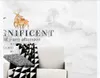 Personnalisé 3D grande photo papier peint mural créatif européen wapiti anglais jazz naturel blanc marbre modèle canapé TV fond décoration murale