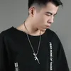 New Fashion Luxus Designer Rock Hip Hop Juwelry Cooler Titanstahl übertriebene Waffenhäufigkeit Halskette für Männer