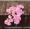 Fleurs artificielles morale de riche et d'honneur Fleurs de cerisier Sakura en soie de haute qualité décorations de maison de mariage de fleurs de cerisier très denses