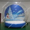 Globo di neve gonfiabile di nuovo design per Natale Globo di neve gonfiabile a bolle di diametro 2m / 3m / 4m Pubblicità Bella cabina fotografica a buon mercato