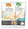Lemon Aloe Exfoliating Foot Mask Silicone Heel Cover Socks Peel Off Remove Dead Skin Foot Care Foot Spa Treatments 2 Pieces=1 Pair 54g