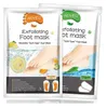 Citron Aloe Exfoliating Foot Mask Silicone Heel Cover Strumpor Avskala Av Ta bort död hudfotvårdfot SPA-behandlingar 2 stycken = 1 par 54g