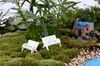 Mini-Gartendekoration, Miniatur-Parksitzbank, 2 Stück, Basteln, Fee, Puppenhaus-Dekoration, DIY, Sandtisch, Modell, Material 3480471