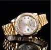 Relogio Top Brand Luxury Watch Men Calender Black Bay New Designer Diamond Watches High Quality Women Dress Rose Gold Clock Reloj 2438