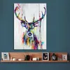 High Quality Hand Painted /HD Print Modern Abstract Animal Art painting Deer Home Wall Decor On Canvas Multi sizes /Frame Options A142