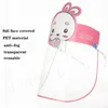 DHL ShipPET Kids Cartoon Face Shield With Glasses Safety Chidren Protective Mask Full Face AntiFog Isolation Mask Splashproof V6826816