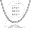 Hip Hop Bling Iced из 10мм 18-22inches CZ звено цепи ожерелье золота серебряные ювелирные изделия для мужчин Hip Hop Ювелирные изделия