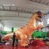 نموذج حيواني قابل للنفخ مخصص Tyrannosaurus rex 3M/5M الارتفاع تفجير الديناصورات T-Rex لمنتزه الملاهي وديكور حديقة الحيوان