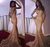 2019 lantejoulas baratas mangas compridas vestido de noite elegante árabe Dubai sereia mulheres feriado vestido formal festa vestido feito sob encomenda feita plus size