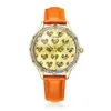 발렌타인 데이 선물 제네바 시계 방수 손 시계 시간 Reloj JA-851에 대한 줄리어스 브랜드 로고 레이디 크리스탈 하트 로맨틱 시계