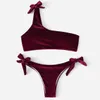 Costume da bagno bikini in velluto 2020 perizoma costume da bagno brasiliano per donna costumi da bagno monospalla costume da bagno femminile maggio bagnanti spiaggia95272165251423