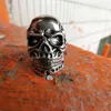 Cool High Detail Stainless Steel Skull Ring Mens Biker Punk Ring US 7~14 Herrenring Bague Homme Anillo Hombre