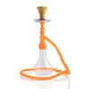 Tjockt glas Bong Shisha Hookahs One Slang Glass Vattenrör 1 Slang HOOSHS SET BONG VATTRIPT TORT HERB