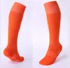 Solid färg barns sport strumpor tjock handduk botten långa strumpor