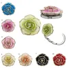 Rose Shape Foldable Bag Hanger Creative Cafe Office Table Hook for Bag Purse