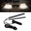 12 LED سيارة سيارات الدفع الرباعي الداخلية footwell الطابق الزخرفية الجو ضوء نيون شرائط سيارة الداخلية الضوء الأبيض