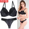 Set reggiseno e slip Reggiseni sexy in pizzo Intimo push up per donna Taglie forti Lengerie Drop