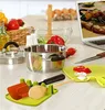 Plastic keuken gebruiksvoorwerp lepel spatel plank pot pan deksel schop houder food grade siliconen keuken koken gereedschap grijs en groen