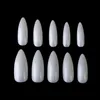 Long Short Stiletto Coffin Fake Nails 500pcs/bag White Natural Beige Clear Nail Tips Press On Nail Full Cover/Half Cover