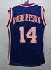 Chen37 rare Custom Men Youth women # 14 OSCAR ROBERTSON CINCINNATI BLUE Maglia da basket Taglia S-5XL o personalizzata con qualsiasi nome o numero maglia