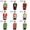 Weihnachten Jacken Brief Hoodies Frauen Männer Casual Mantel Langarm Sweatshirts Heiße Blusen Pullover Outwear Jumper Hause Kleidung YL927-1