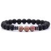 Men and Women Gift High Quality Natural stone Colorful 8MM Bead Strands Bracelet for Sale